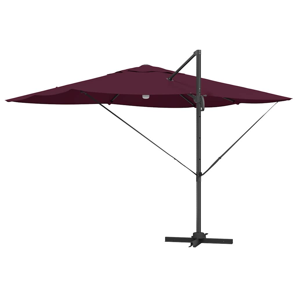 Suncobran S LED lampica Bordeaux Crvena 351 x 250 x 253 cm