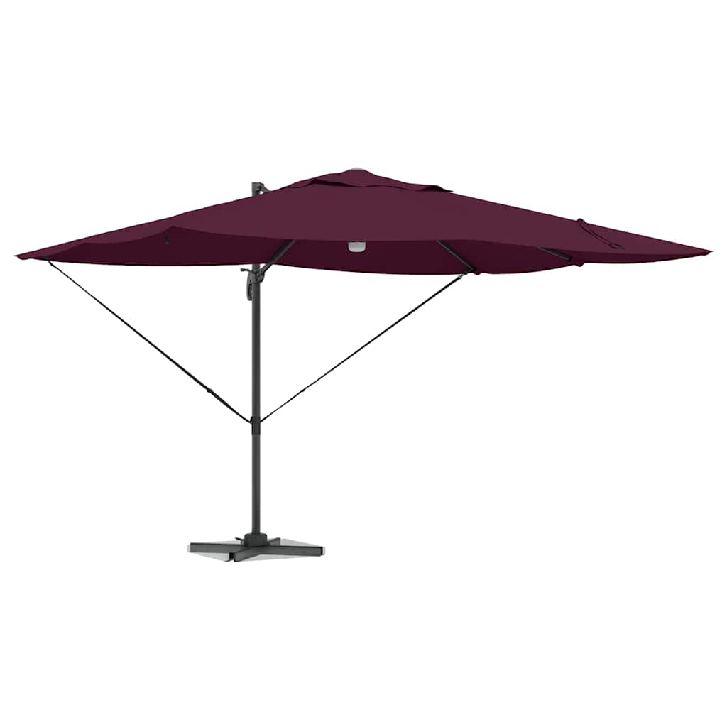 Suncobran S LED lampica Bordeaux Crvena 351 x 250 x 253 cm