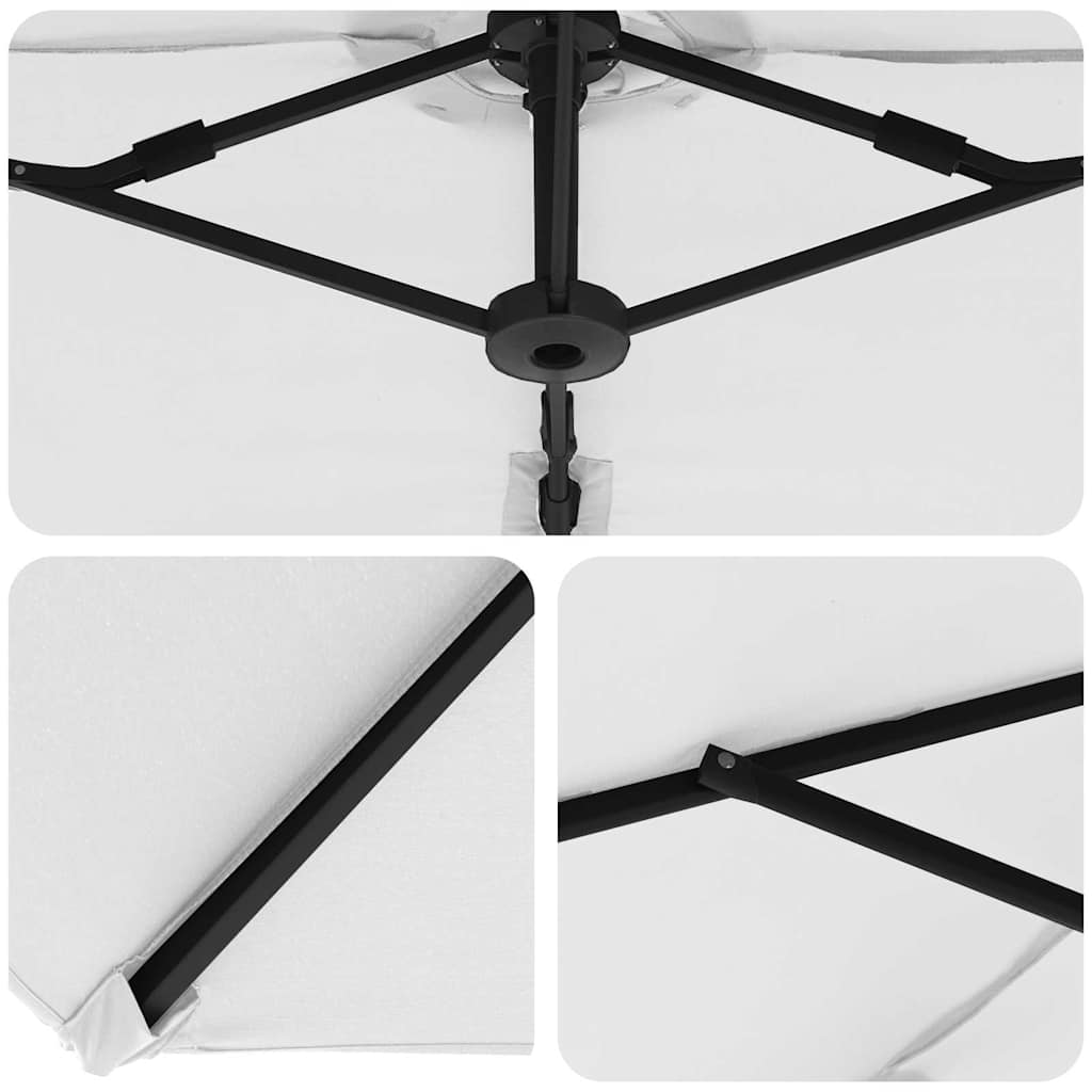 Suncobran Pijesak 372 x 198 x 243 cm Poliester i aluminij