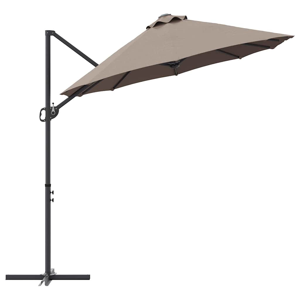 Suncobran Sivo-smeđa 372 x 198 x 243 cm Poliester i aluminij