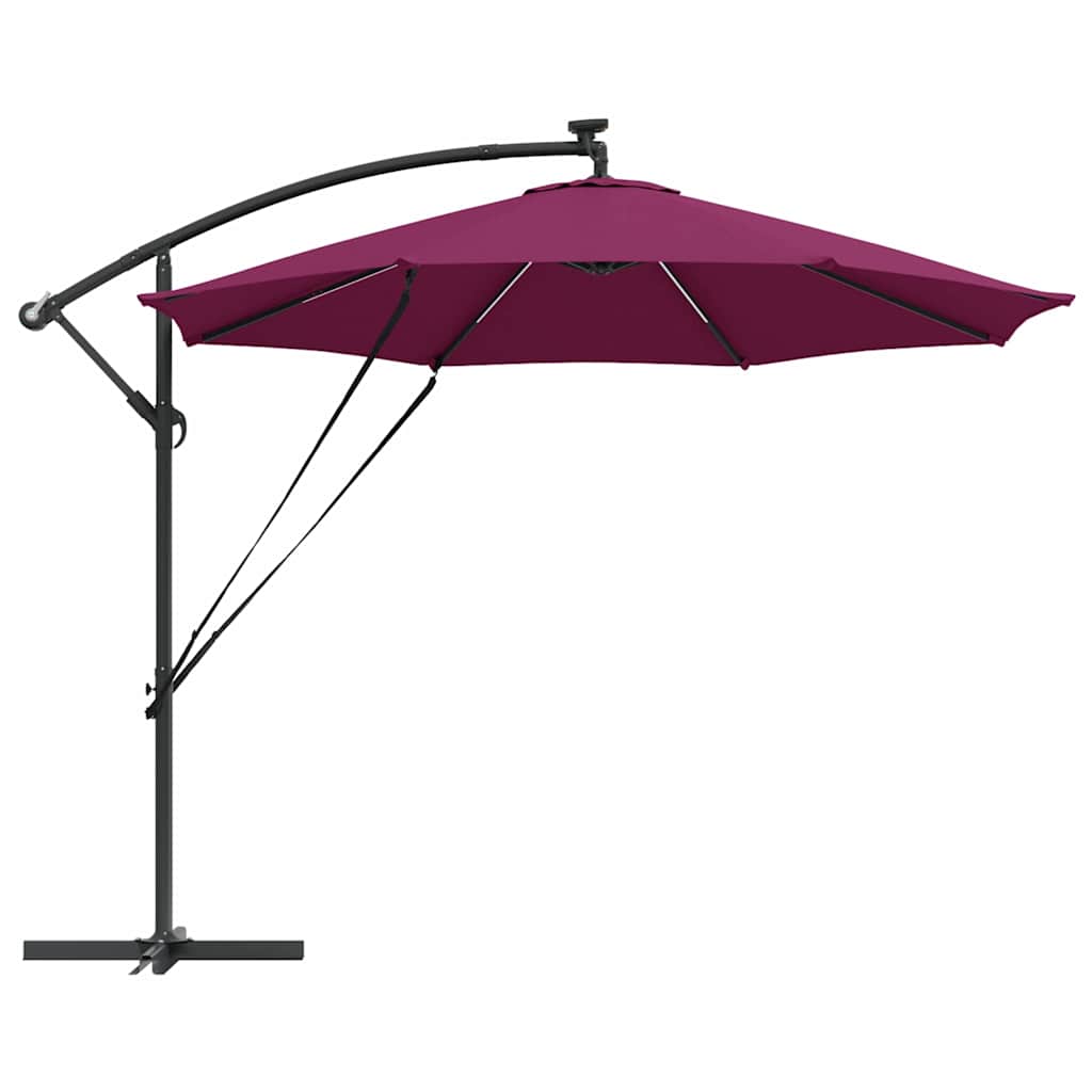 Suncobran S LED lampica Bordeaux Crvena 294 x 294 x 248 cm
