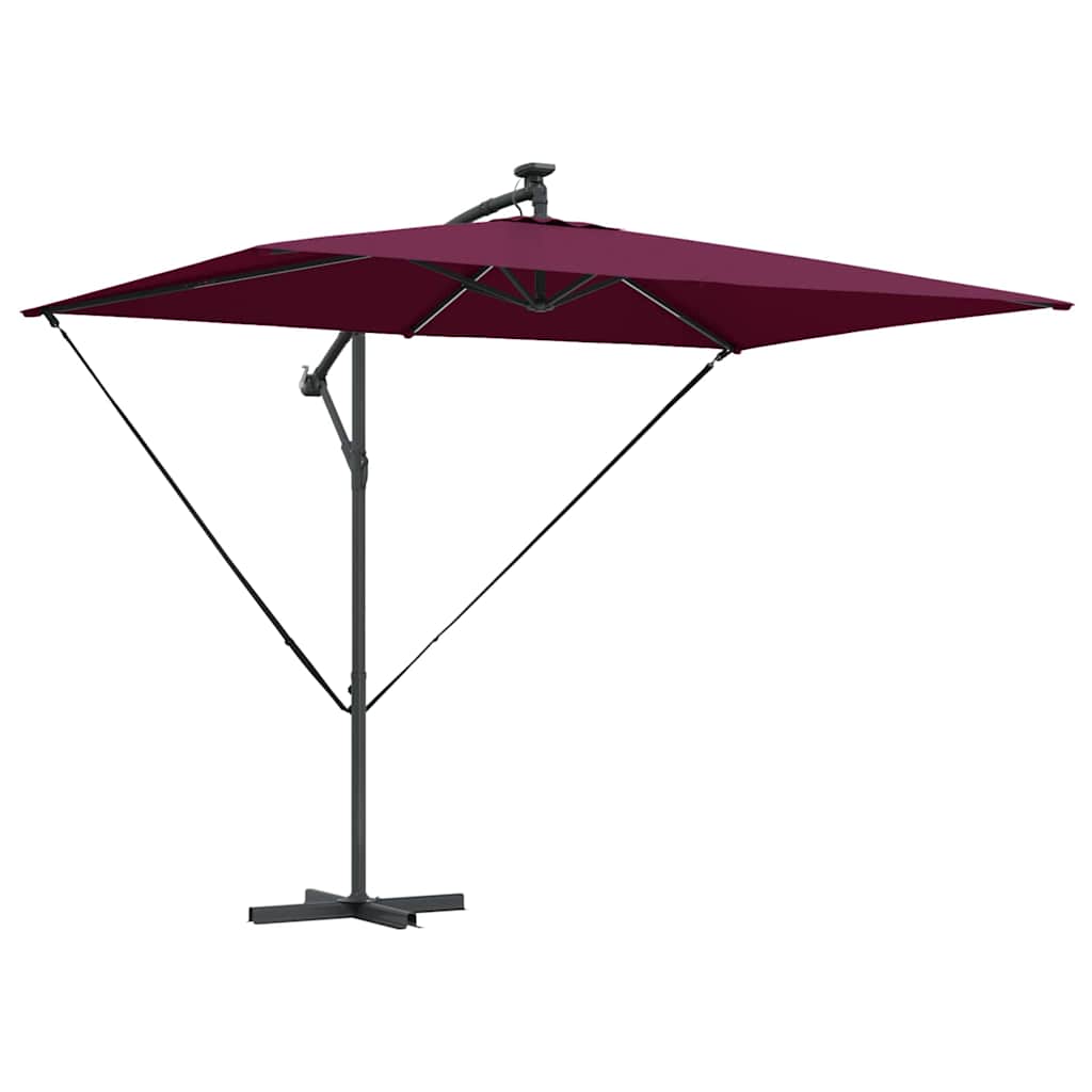 Suncobran S LED lampica Bordeaux Crvena 294 x 200 x 270 cm