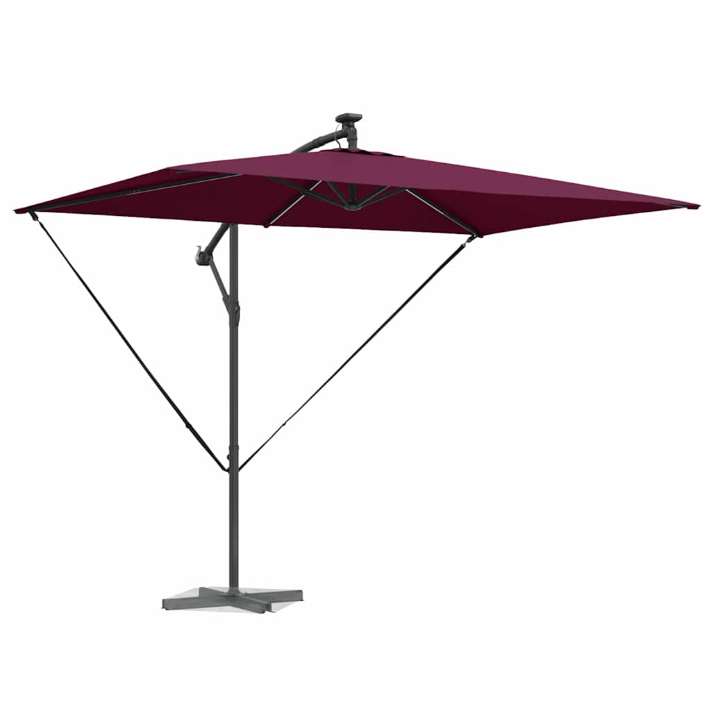 Suncobran S LED lampica Bordeaux Crvena 294 x 200 x 270 cm