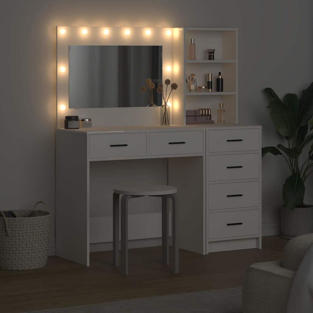 Toaletni stol Bijelo 78.5 x 41 x 135 cm Konstruirano drvo