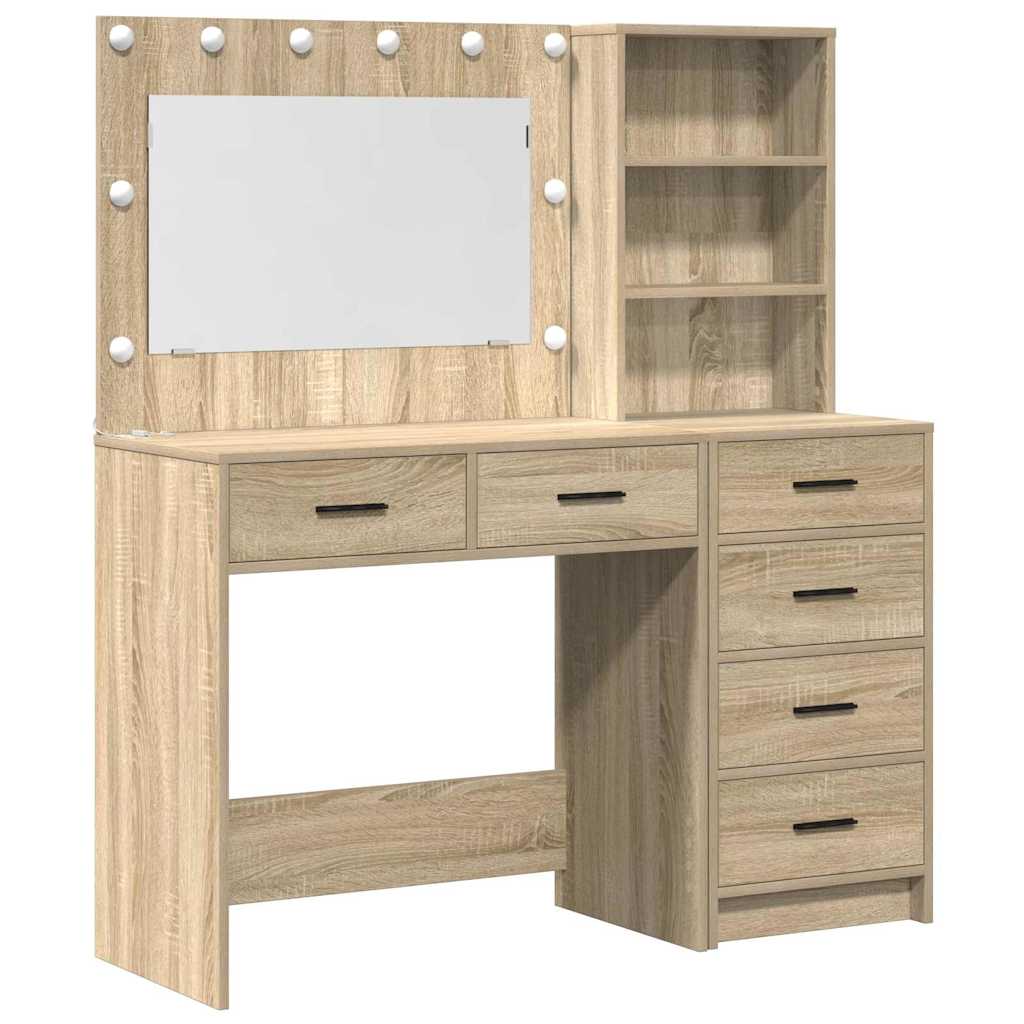 Toaletni stol Smeđa 78.5 x 41 x 135 cm Konstruirano drvo