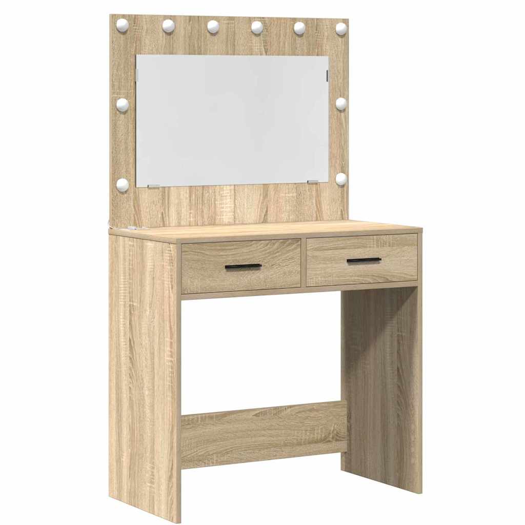 Toaletni stol Smeđa 78.5 x 41 x 135 cm Konstruirano drvo