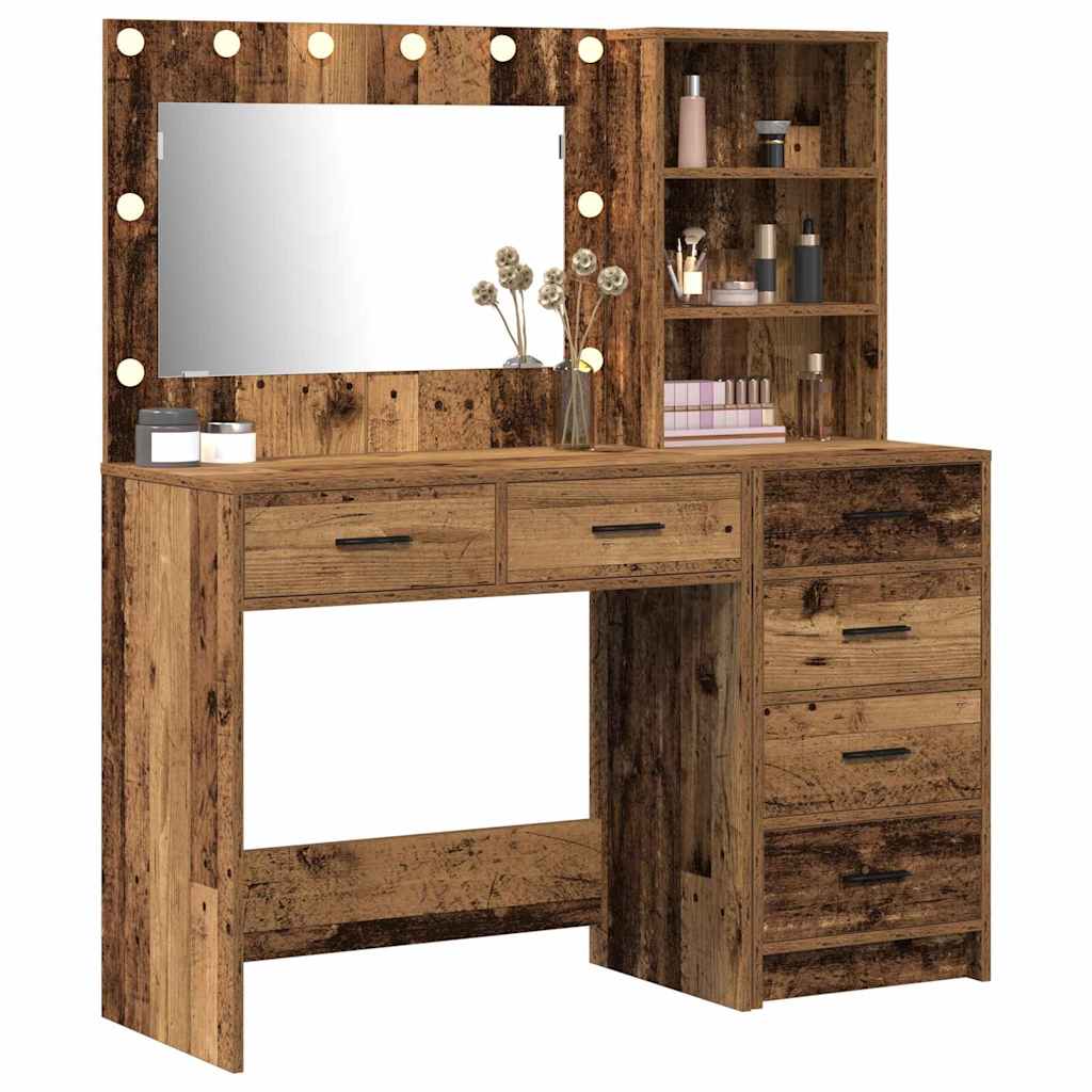 Toaletni stol Smeđa 78.5 x 41 x 135 cm Konstruirano drvo