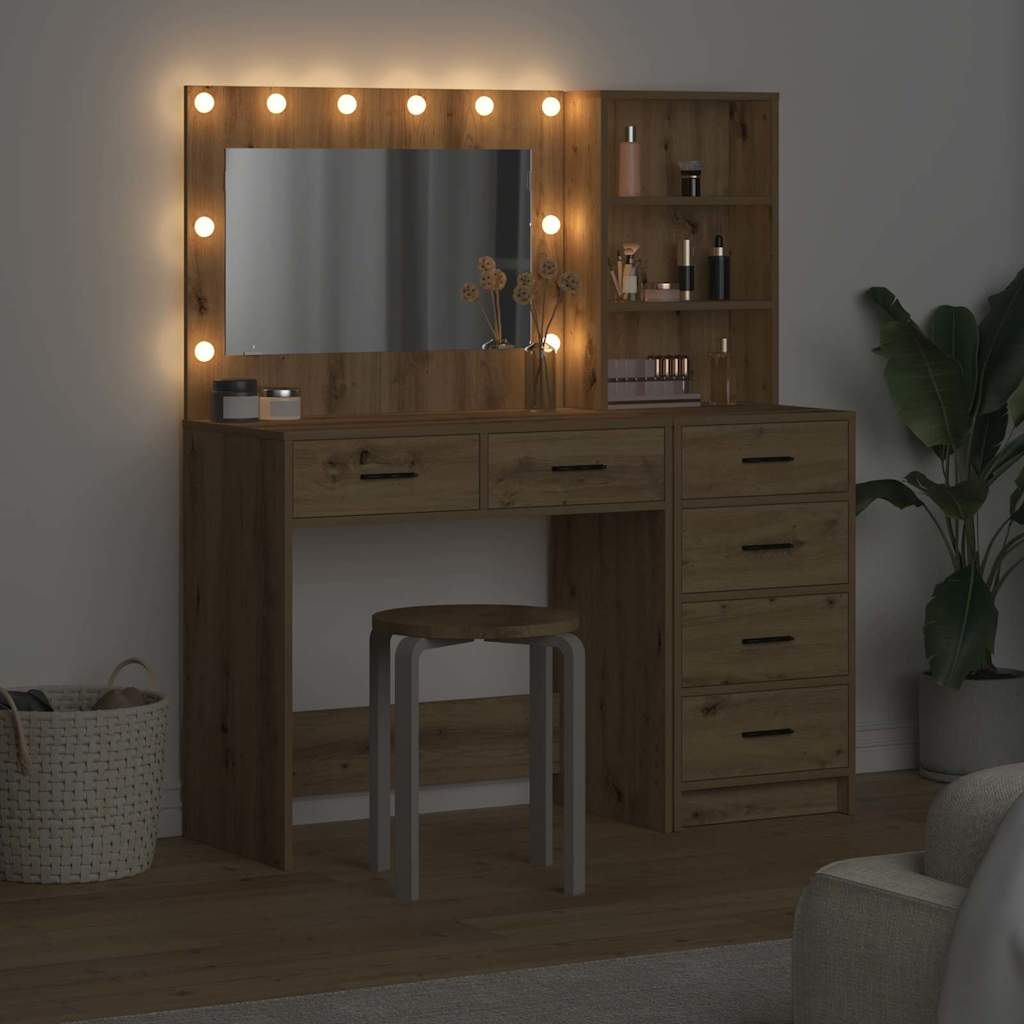 Toaletni stol Smeđa 78.5 x 41 x 135 cm Konstruirano drvo