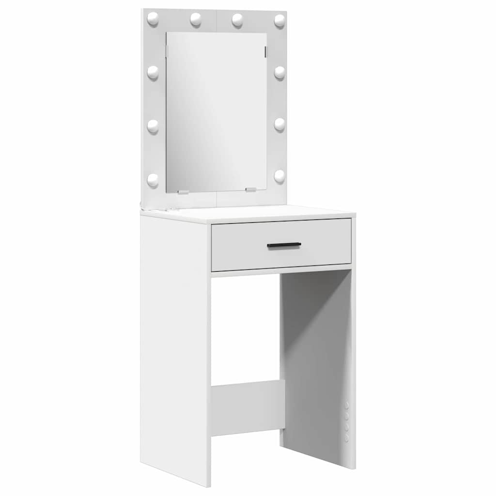 Toaletni stol 2 pcs Bijelo 50 x 41 x 135 cm Konstruirano drvo