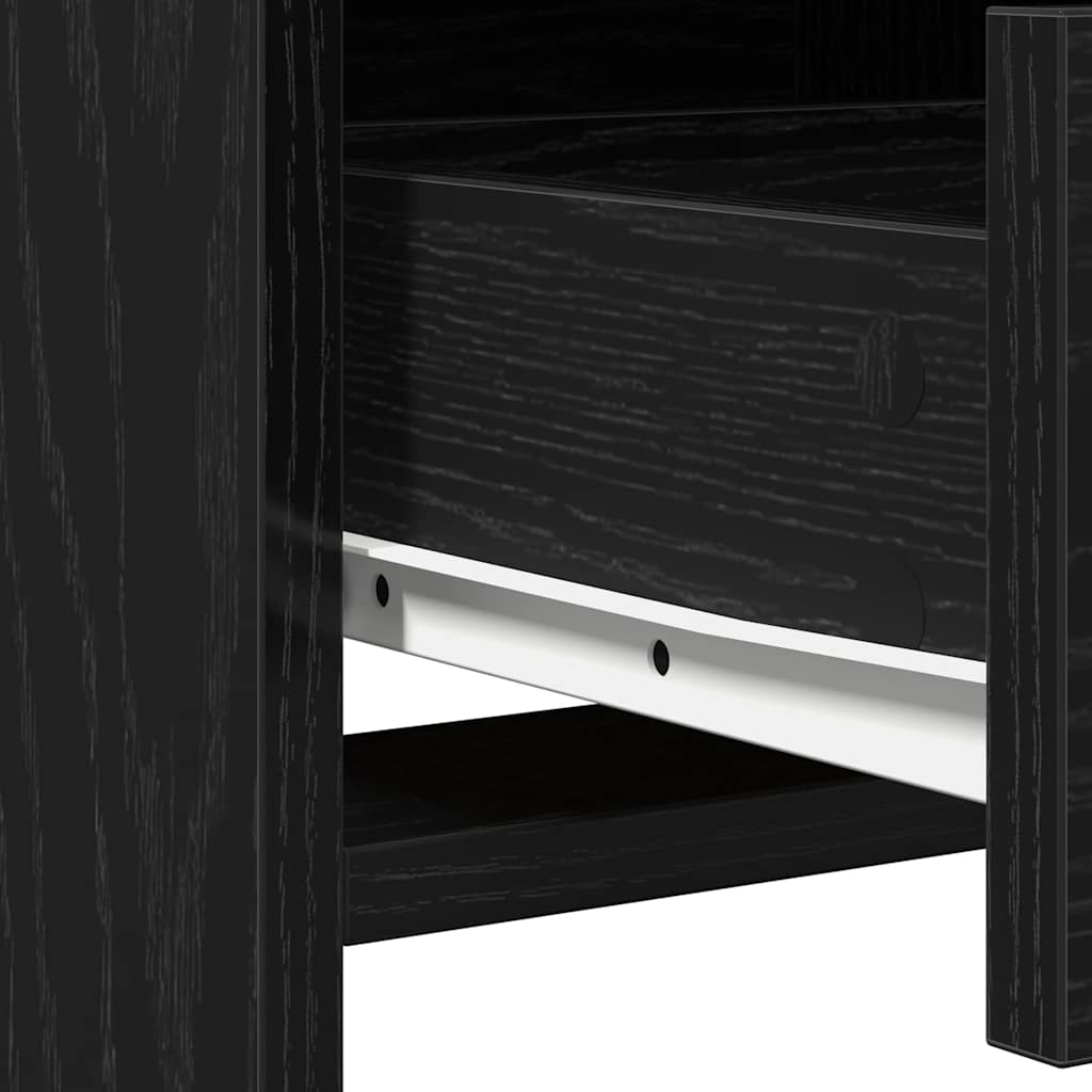 Toaletni stol 2 pcs Crna 50 x 41 x 135 cm Konstruirano drvo