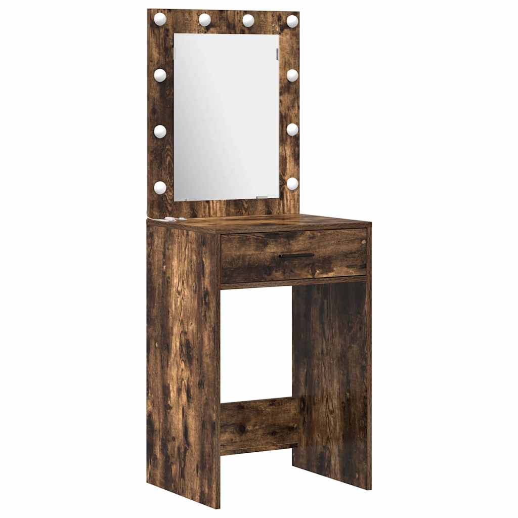 Toaletni stol 2 pcs Smeđa 50 x 41 x 135 cm Konstruirano drvo