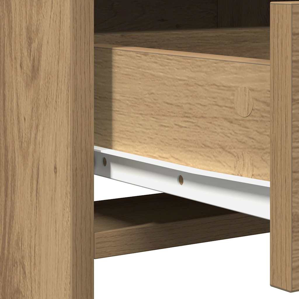 Toaletni stol 2 pcs Smeđa 50 x 41 x 135 cm Konstruirano drvo