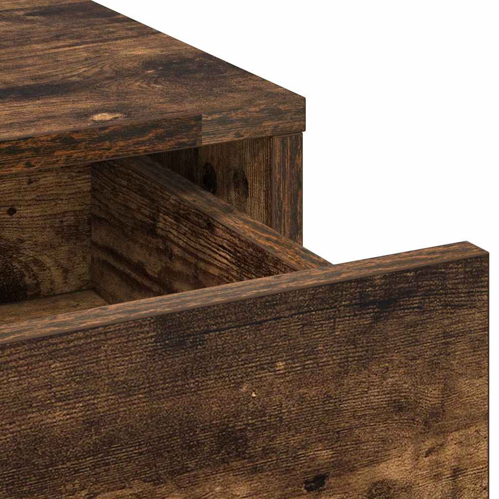 Toaletni stol s ladicama 3 pcs Smeđa Konstruirano drvo