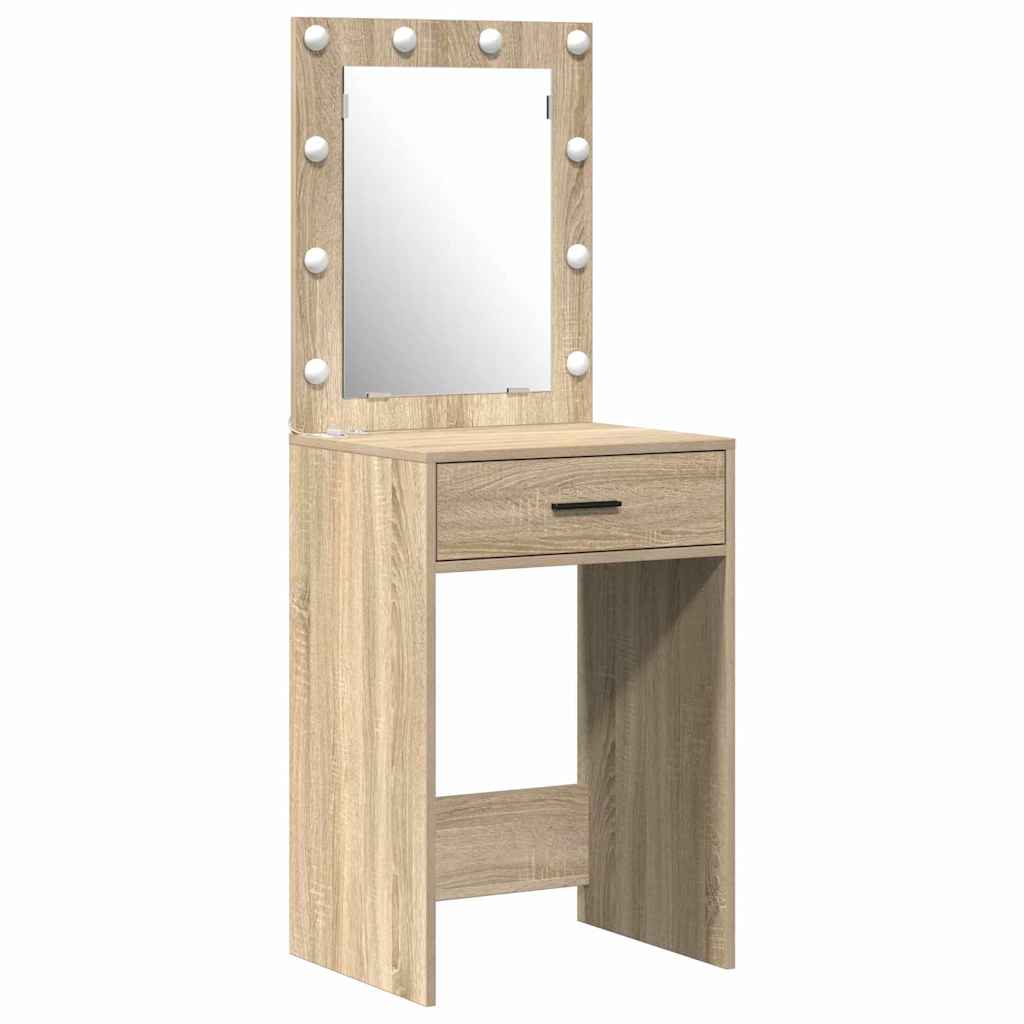 Toaletni stol 2 pcs Smeđa 50 x 41 x 135 cm Konstruirano drvo