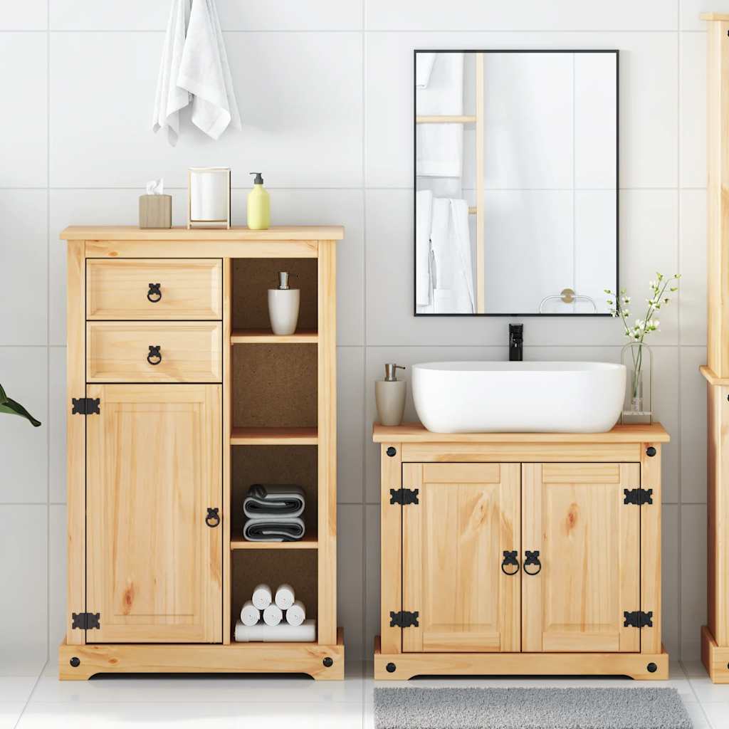 2-dijelni set kupaonskog namještaja Corona masivna borovina