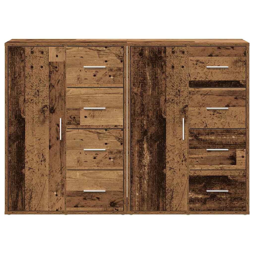 Kreveta 2 pcs Staro drvo 60 x 31 x 84 cm Konstruirano drvo