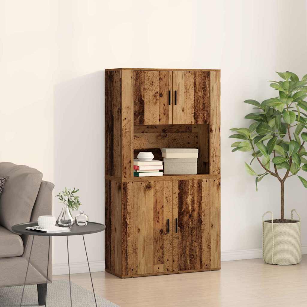 Highboard Staro drvo 80 x 33 x 150 cm Konstruirano drvo