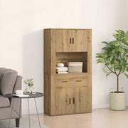 Highboard hrast artisan 80 x 33 x 150 cm Konstruirano drvo