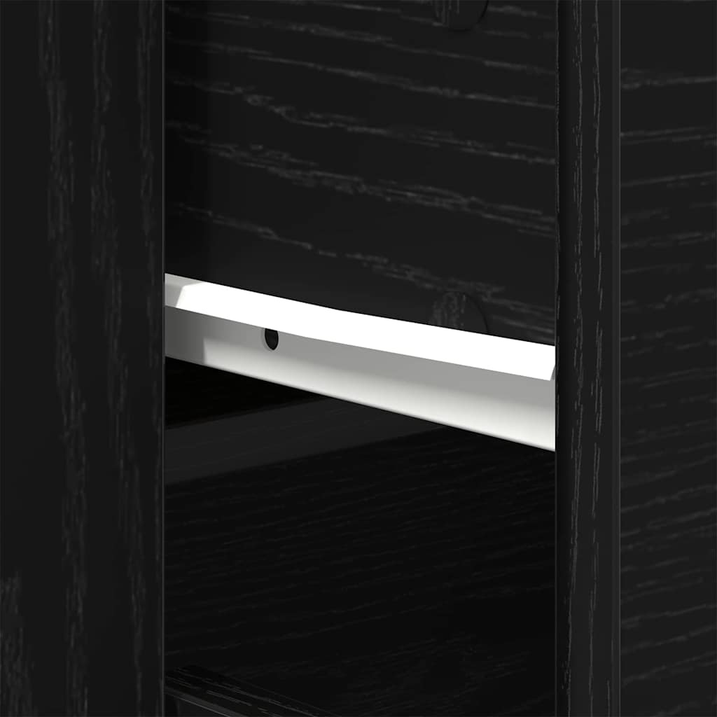 Highboard Crni hrast 80 x 33 x 150 cm Konstruirano drvo