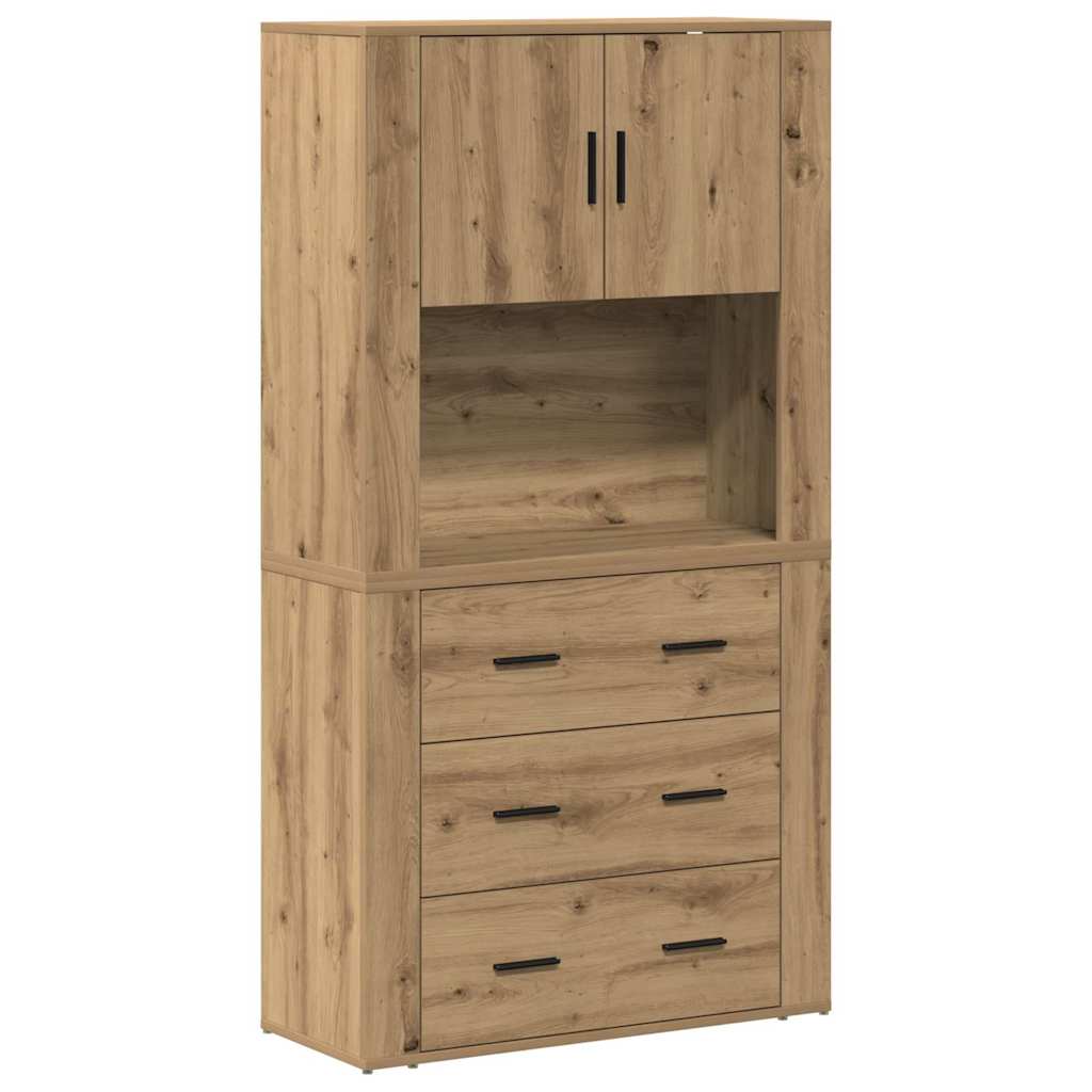 Highboard Umjetnički hrast 80 x 33 x 150 cm Konstruirano drvo