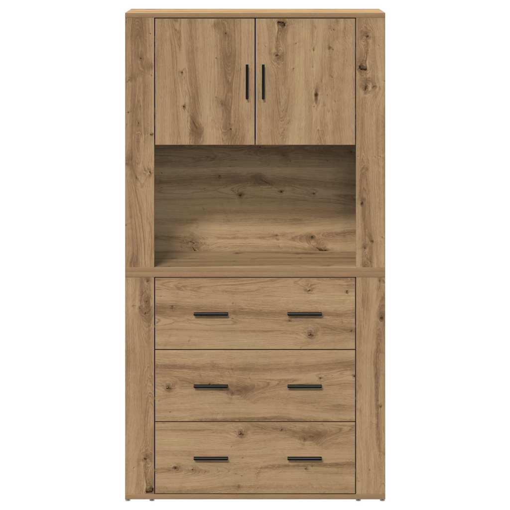 Highboard Umjetnički hrast 80 x 33 x 150 cm Konstruirano drvo