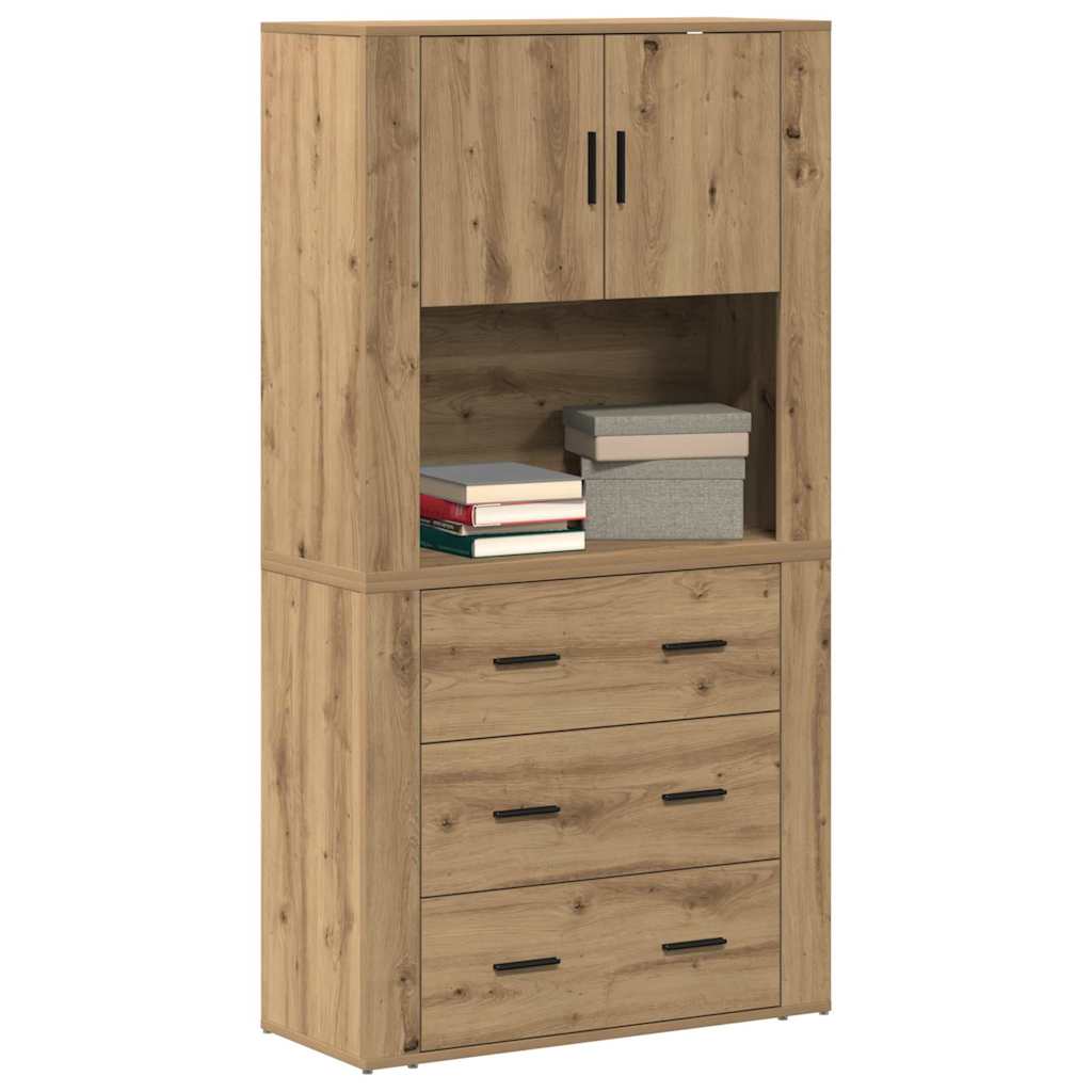 Highboard Umjetnički hrast 80 x 33 x 150 cm Konstruirano drvo
