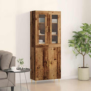 Highboard 2 pcs Staro drvo Konstruirano drvo