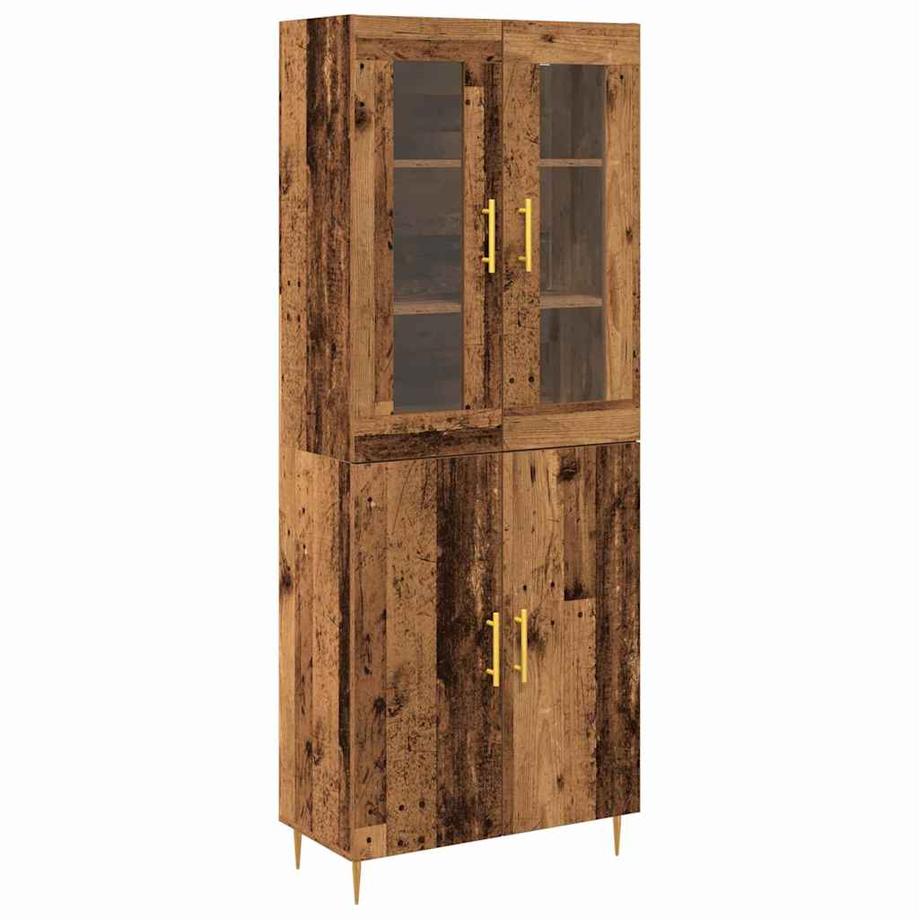 Highboard 2 pcs Staro drvo Konstruirano drvo