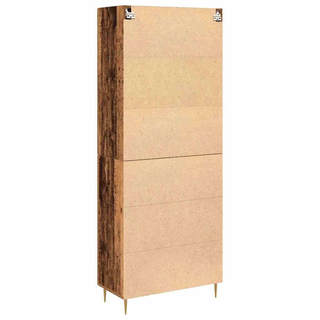 Highboard 2 pcs Staro drvo Konstruirano drvo