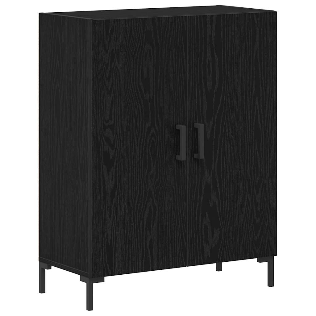 Highboard 2 pcs Crni hrast 69,5 x 34 x 180 cm Konstruirano drvo