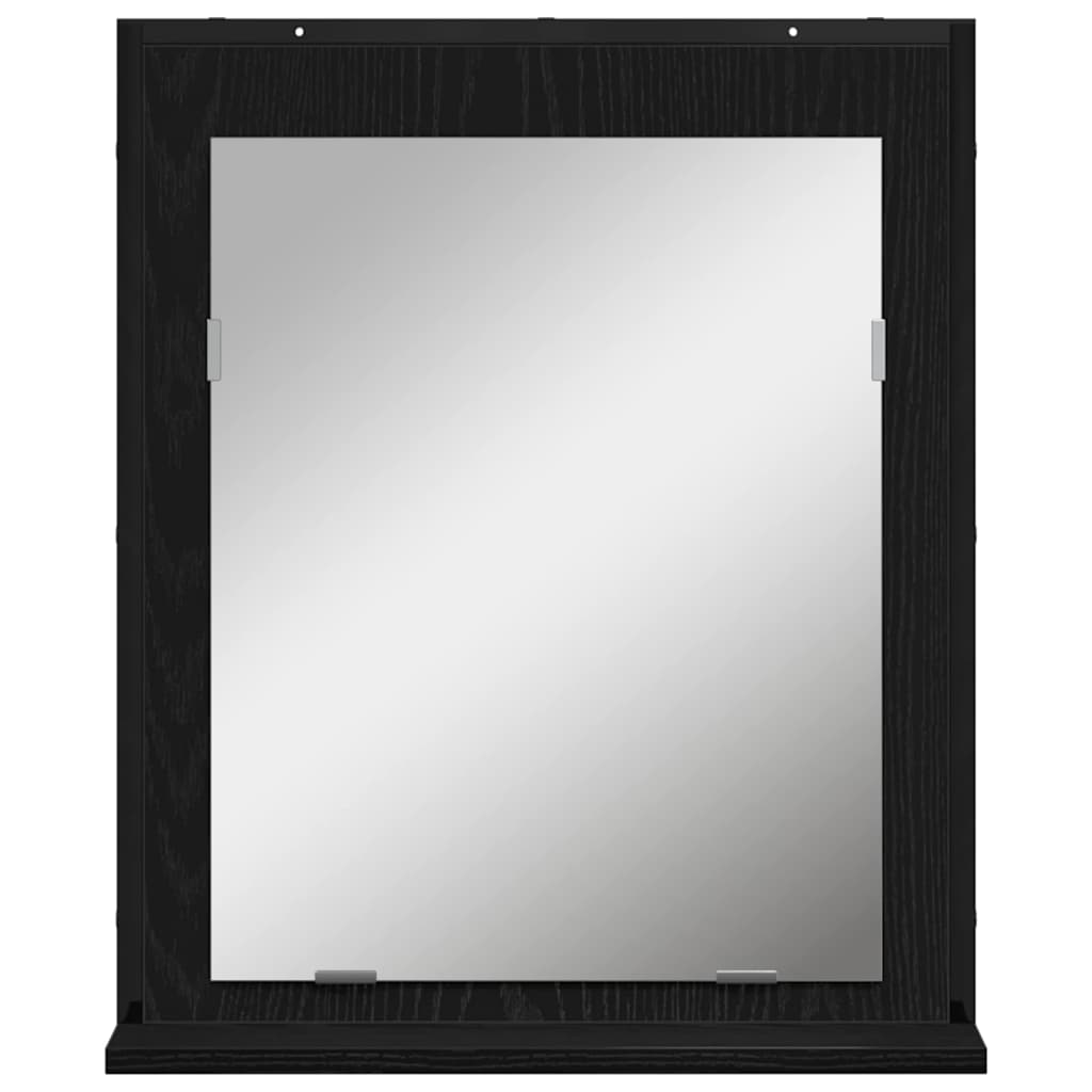 Set namještaja za kupaonicu Zidne 3 pcs Crna Konstruirano drvo