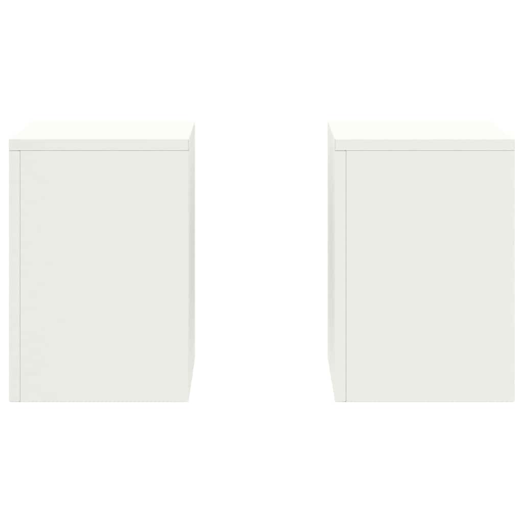 Stalak za biljke 2 pcs Bijelo 24 x 24 x 35 cm Čelik