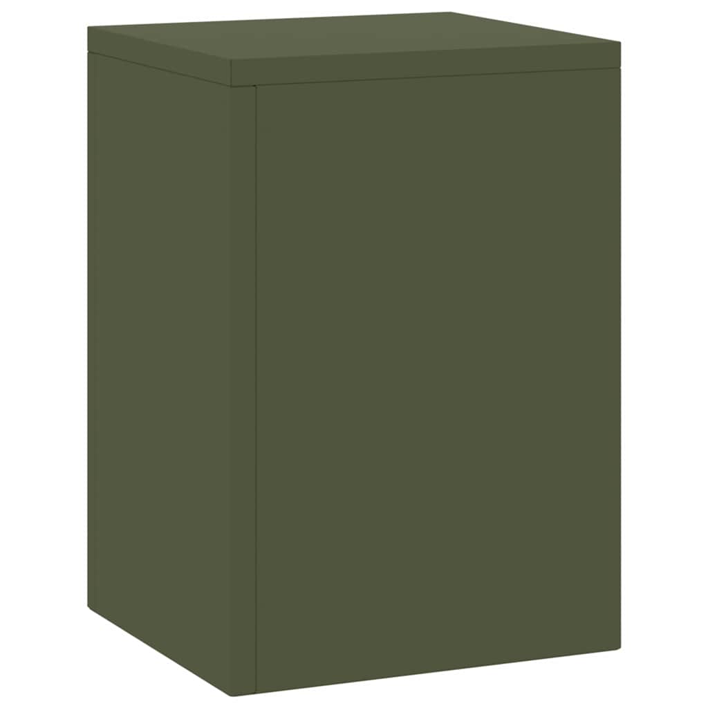 Stalak za biljke 2 pcs Maslinovo zelena 24 x 24 x 35 cm Čelik