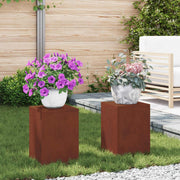 Stalak za biljke 2 pcs Rđa 24 x 24 x 35 cm