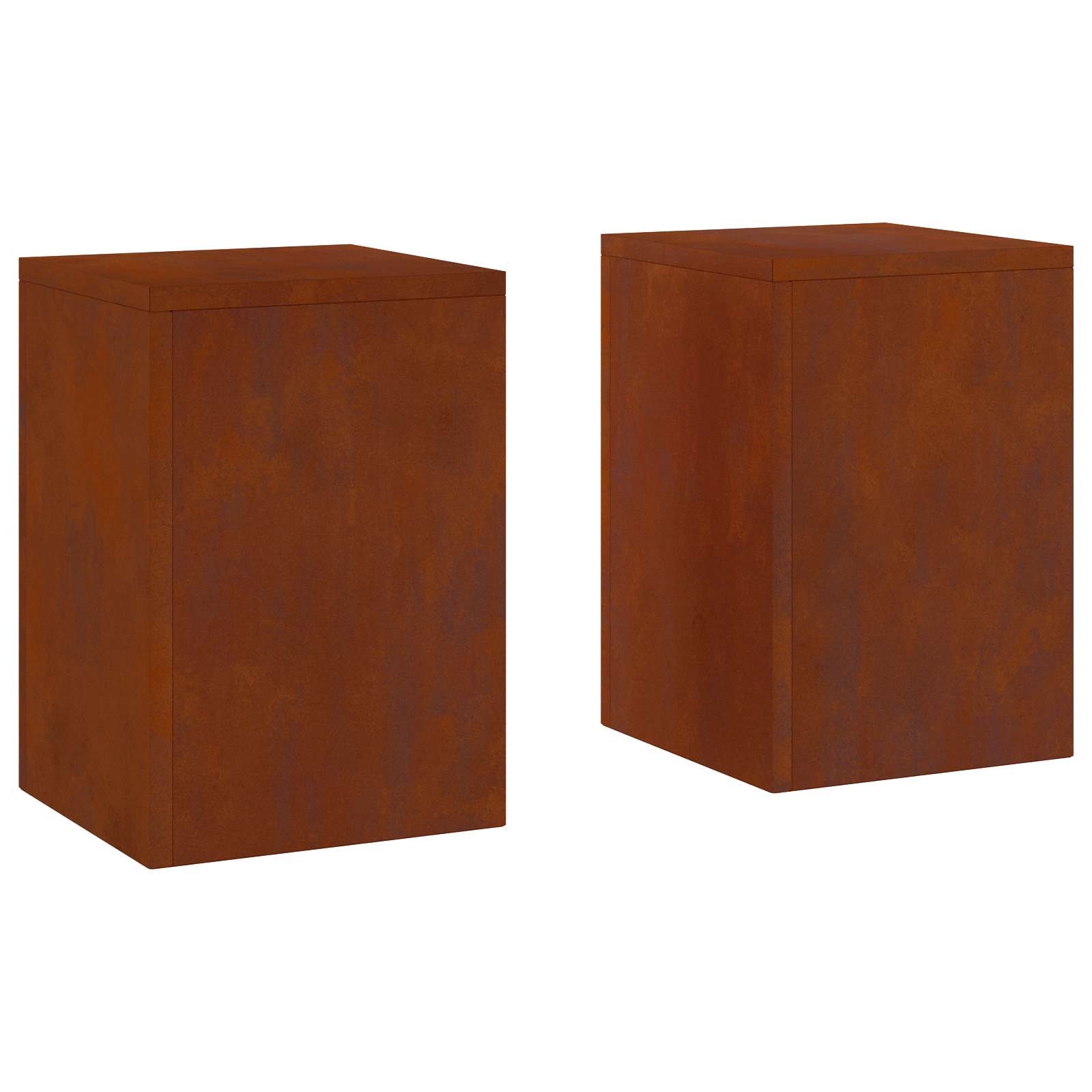 Stalak za biljke 2 pcs Rđa 24 x 24 x 35 cm