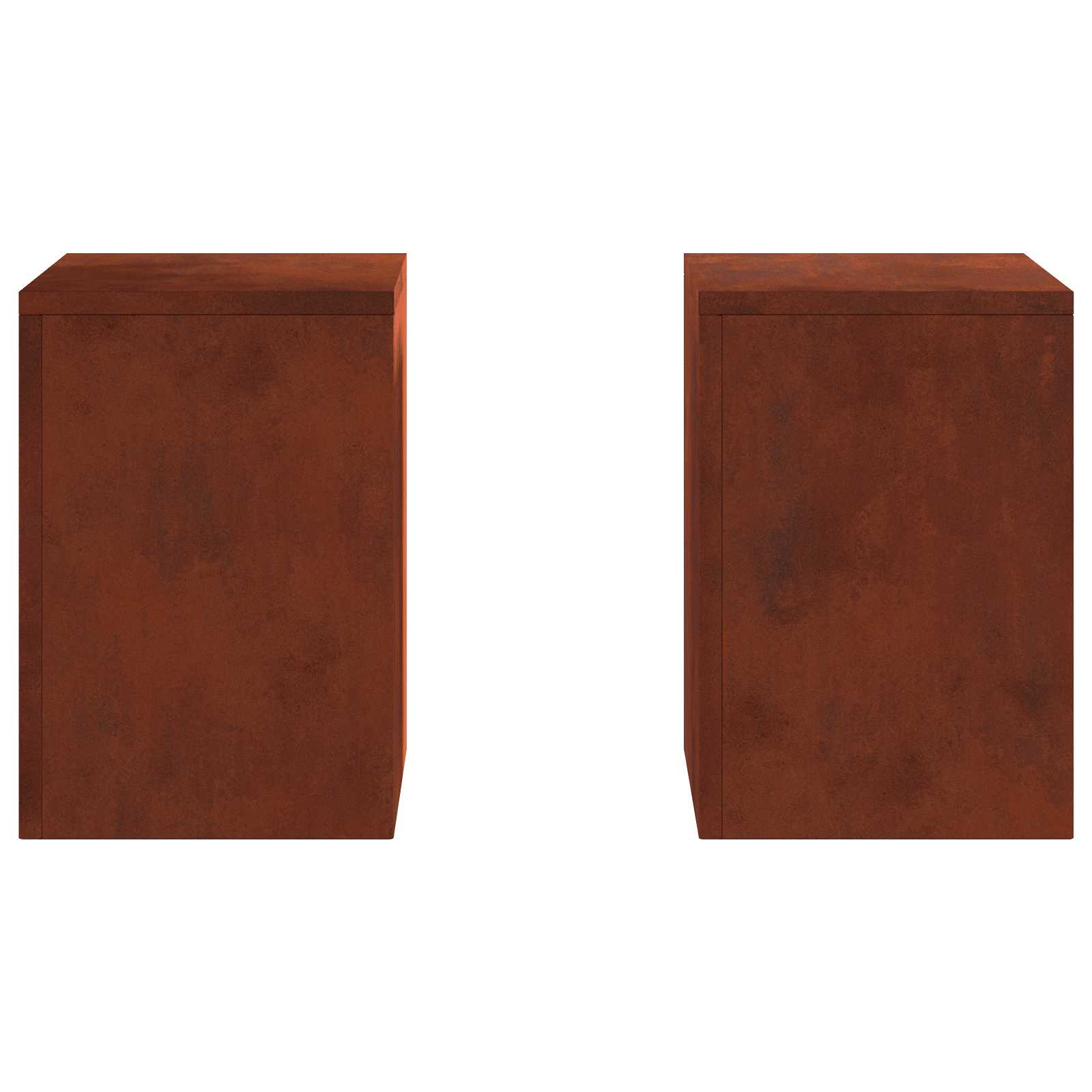 Stalak za biljke 2 pcs Rđa 24 x 24 x 35 cm
