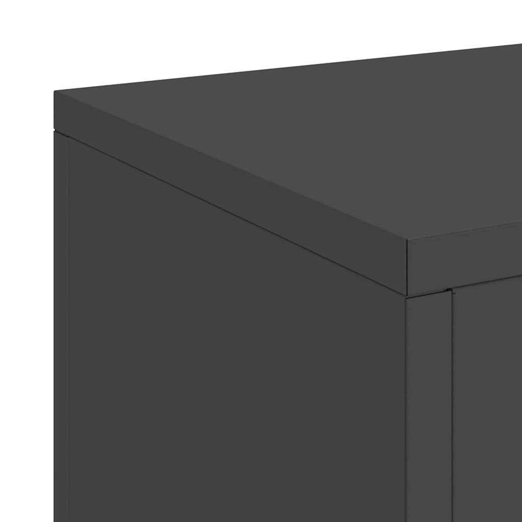 Stalak za biljke 2 pcs Crna 24 x 24 x 55 cm Čelik