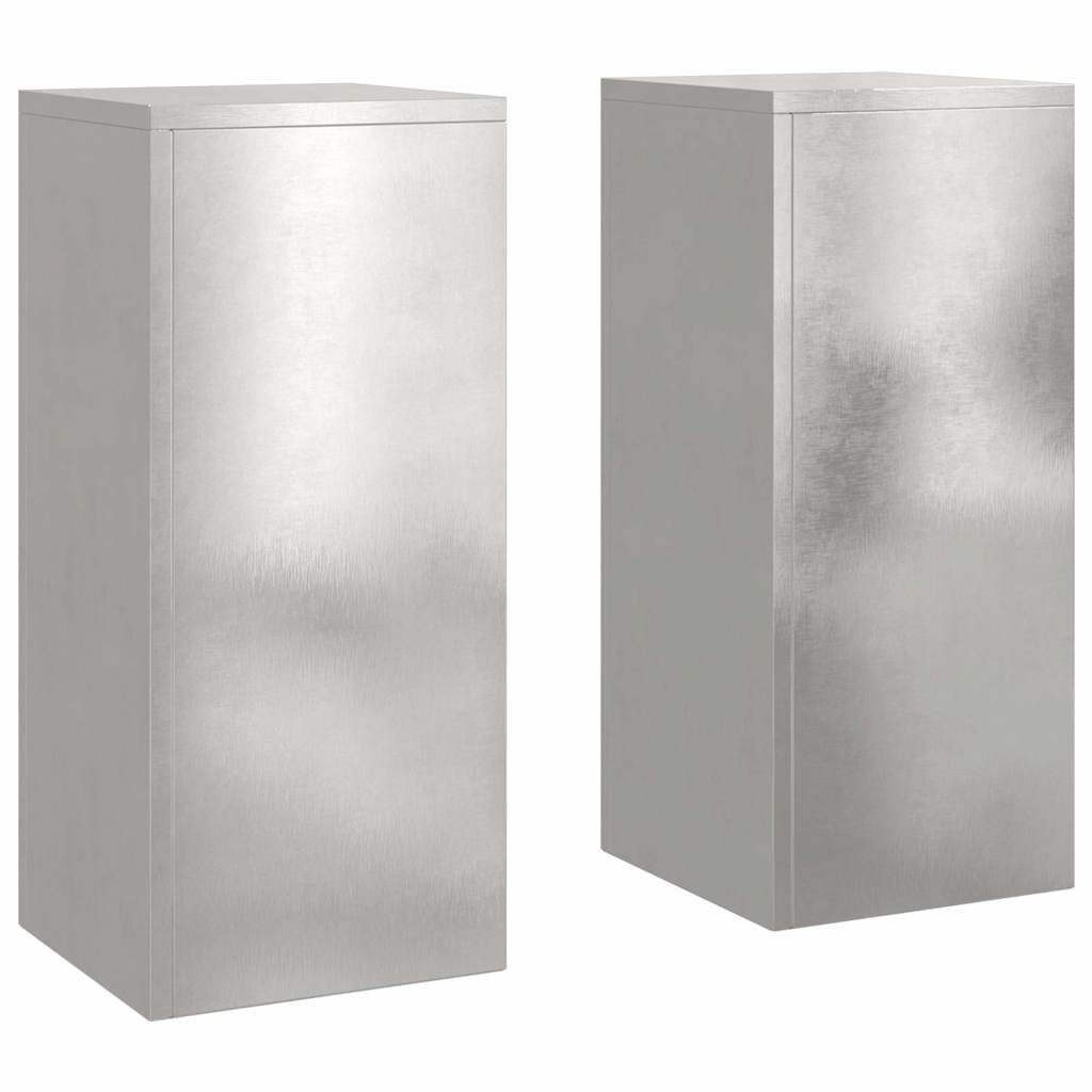 Stalak za biljke 2 pcs Srebrno 24 x 24 x 55 cm Nehrđajući čelik