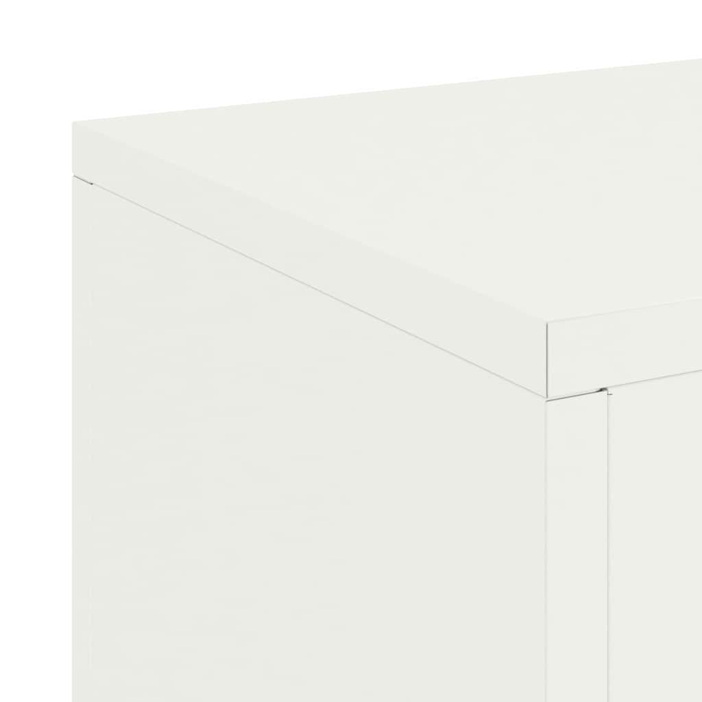 Stalak za biljke 2 pcs Bijelo 24 x 24 x 75 cm Čelik