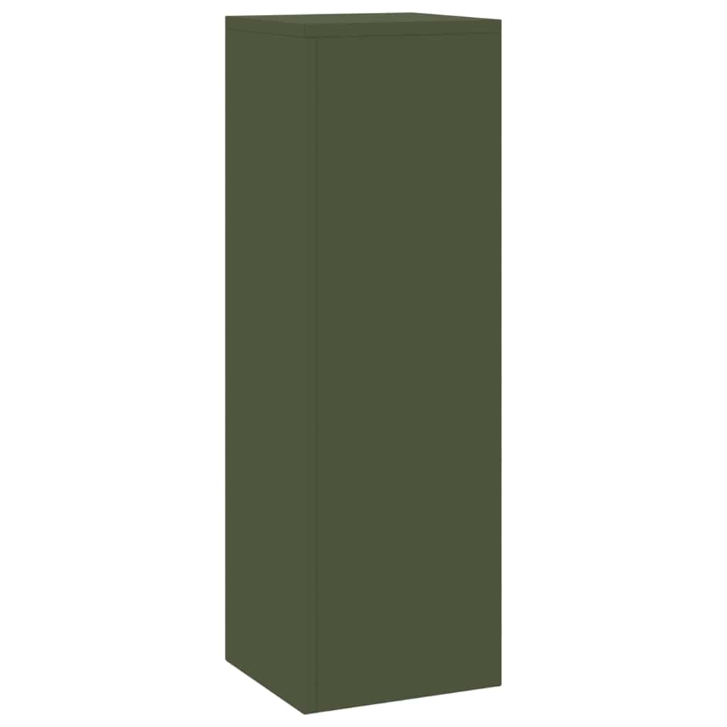 Stalak za biljke 2 pcs Maslinovo zelena 24 x 24 x 75 cm Čelik