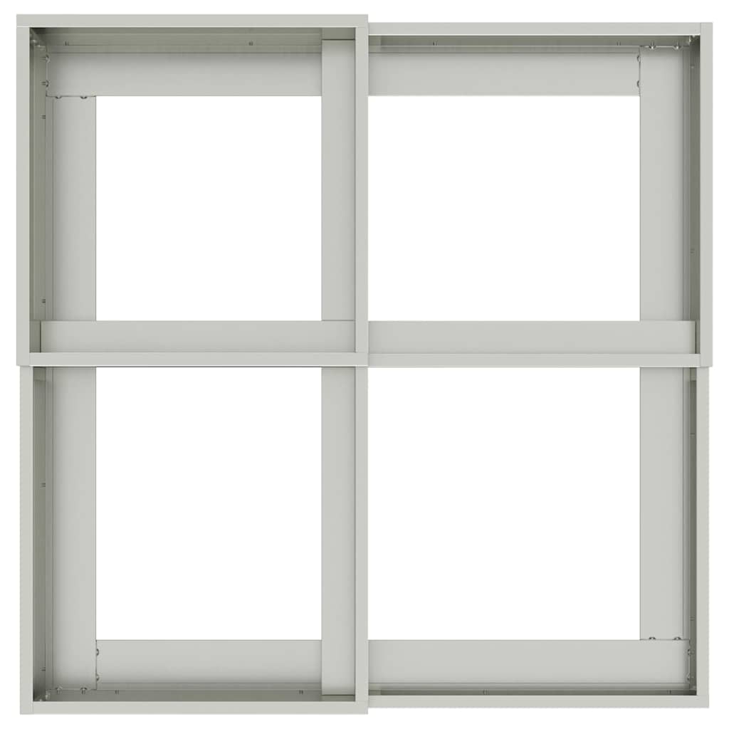 Vrtna saksija Srebrno 80 x 80 x 60 cm Pocinčani čelik