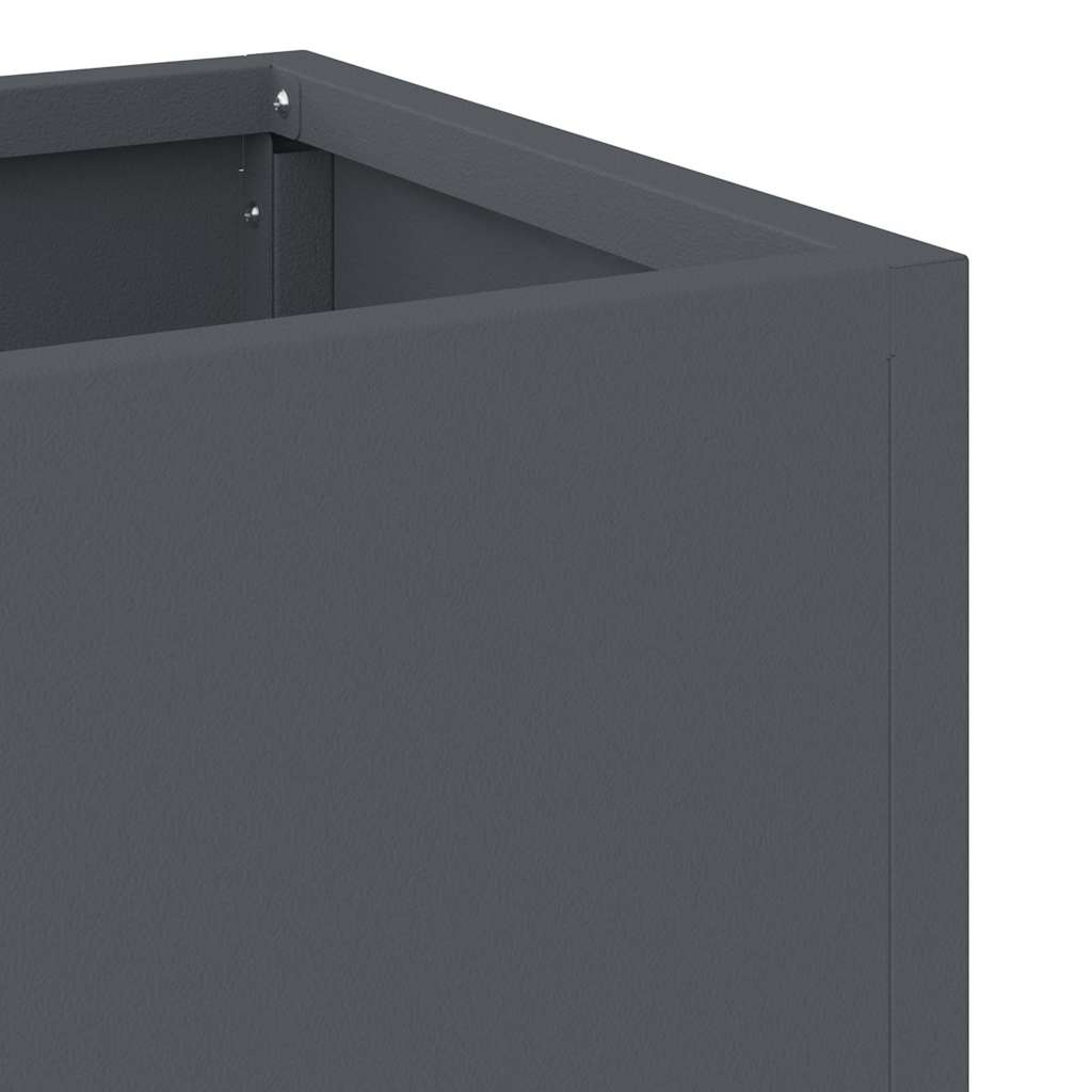 Povišeni Vrtni Planter Antracit 60 x 26 x 45 cm Čelik