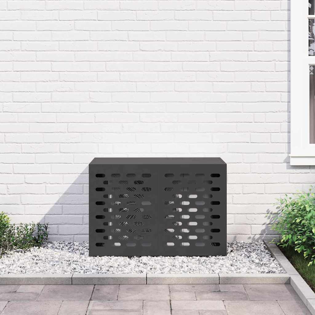 Pokrov za klima uređaj Crna 90 x 40 x 60 cm Čelik