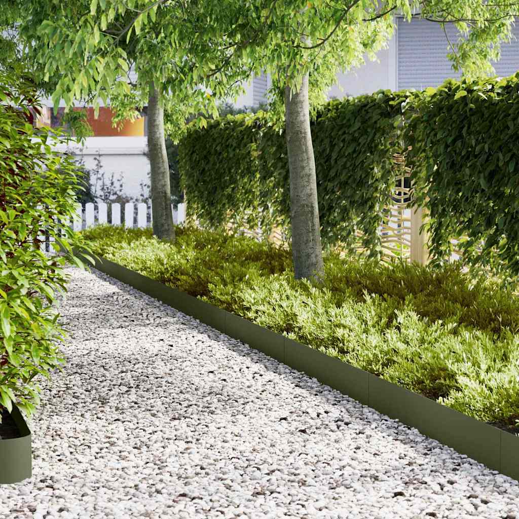 Ograda oko Travnjaka 30 pcs Maslinasto zelena