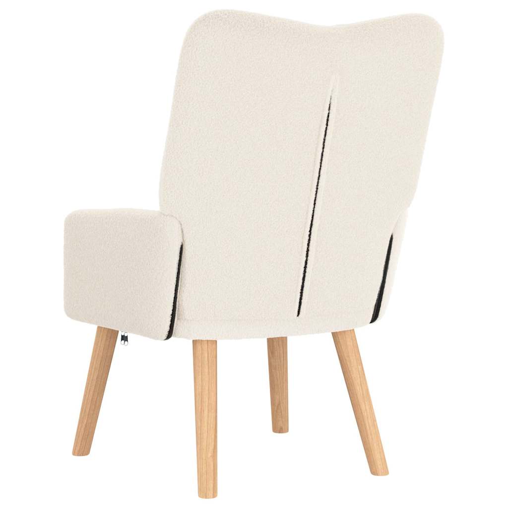 fotelja Krema 63 x 67 x 94 cm Vuna i Plywood
