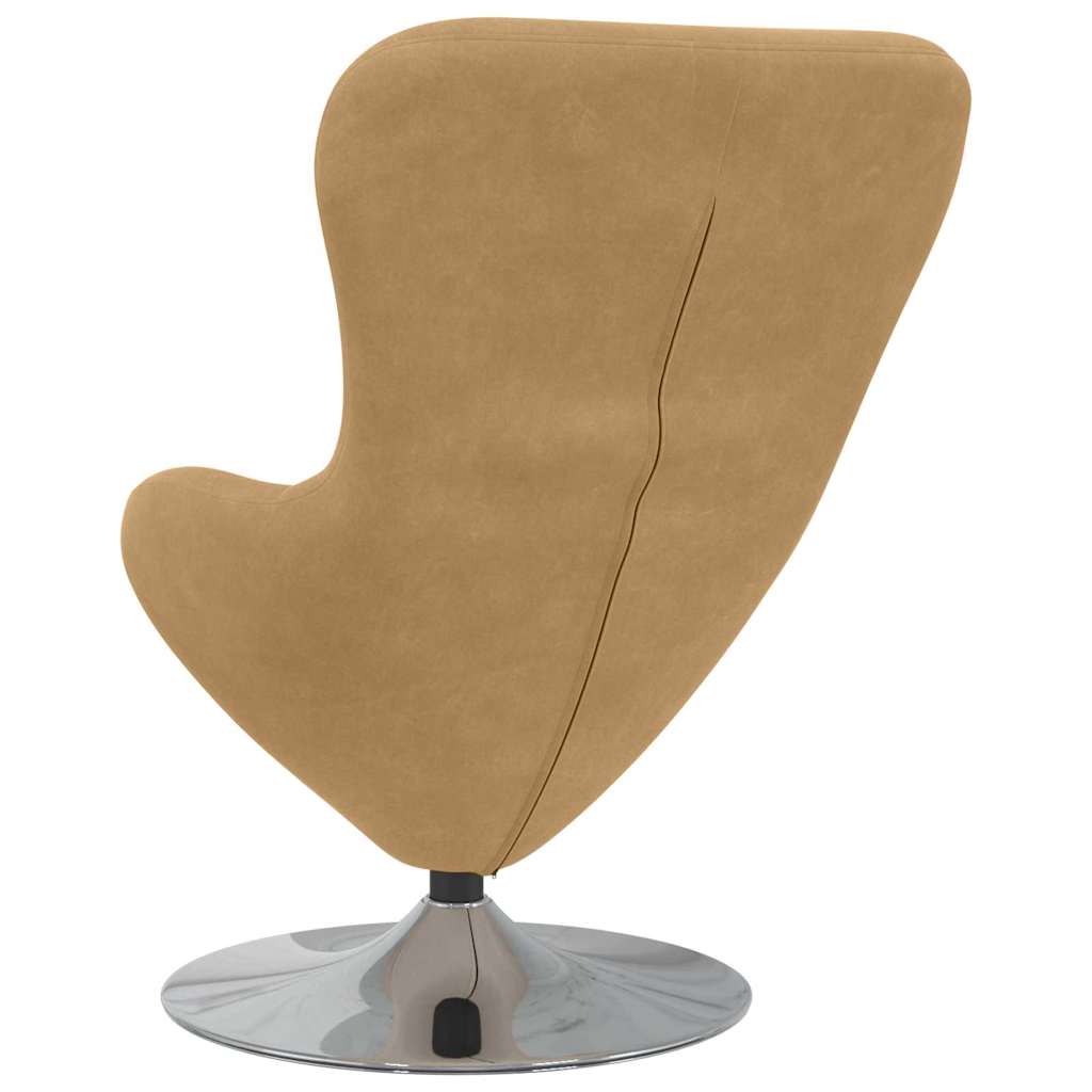 Jajolika fotelja Smeđa Baršun