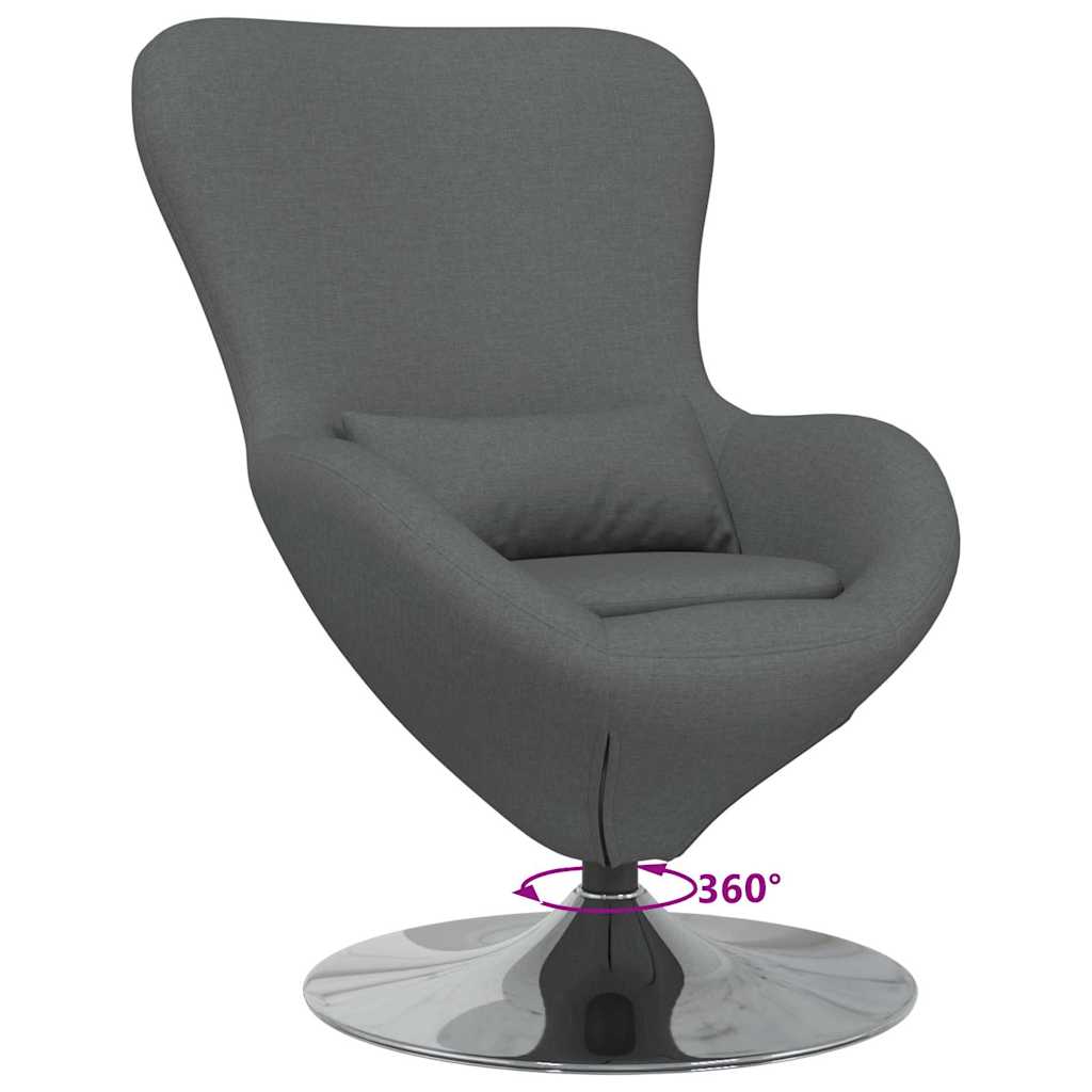 Jajolika fotelja Tamno siva 63 x 73 x 90 cm tkanina