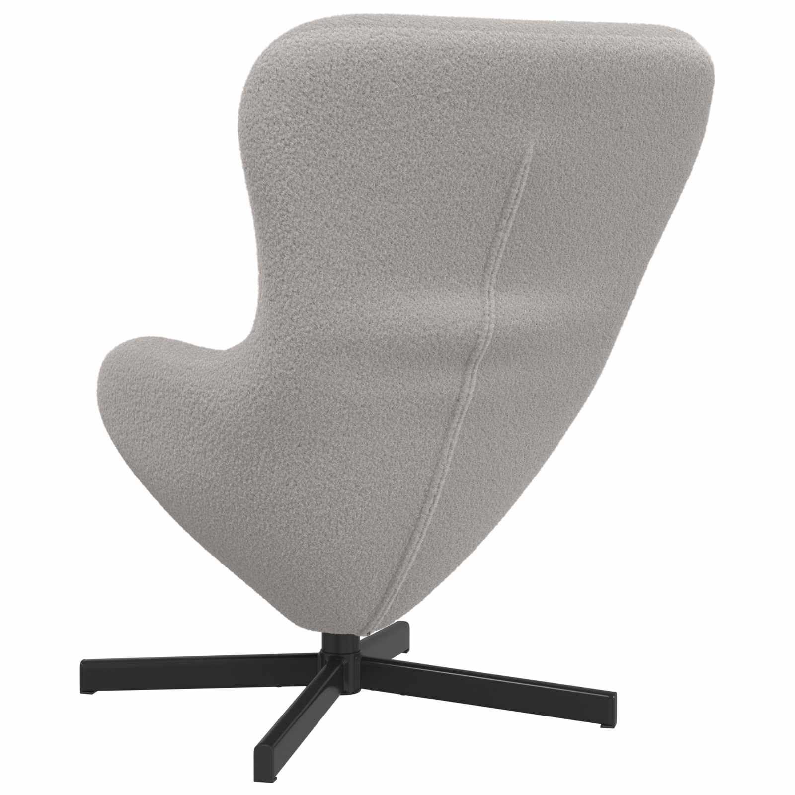 Jajolika fotelja Svijetlo siva 63 x 73 x 90 cm tkanina
