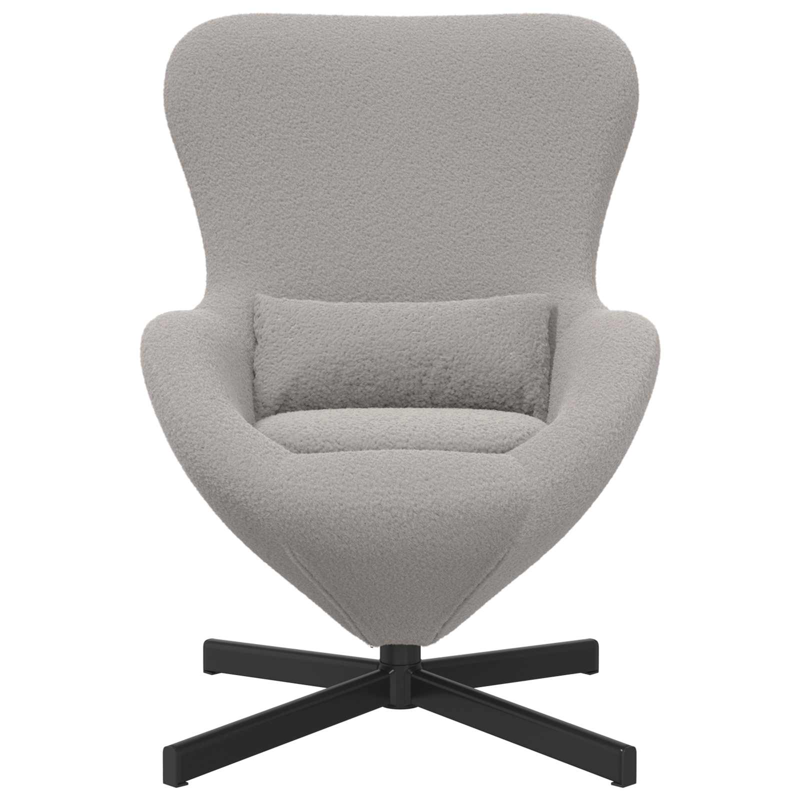 Jajolika fotelja Svijetlo siva 63 x 73 x 90 cm tkanina