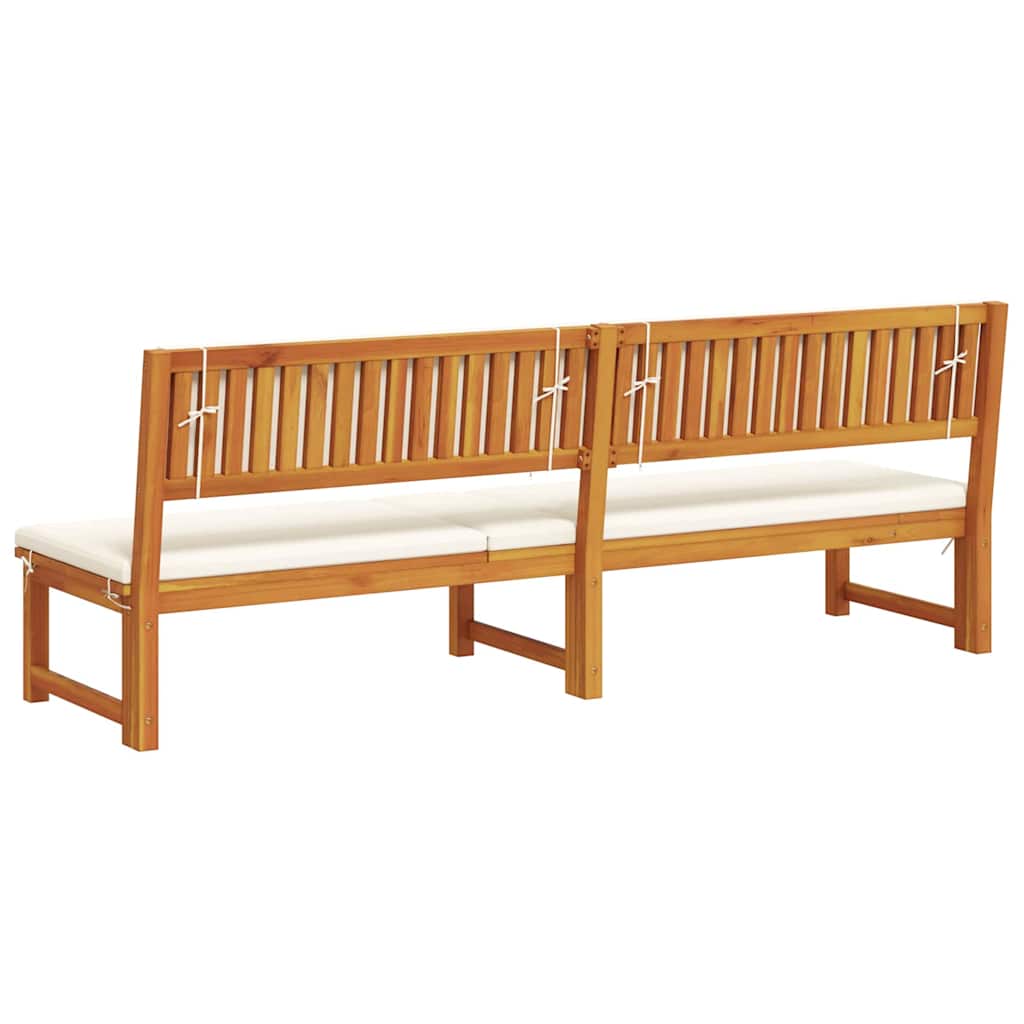 Ležaljka Prirodna nafta 200 x 57 x 75cm Čvrsto drvo akacije